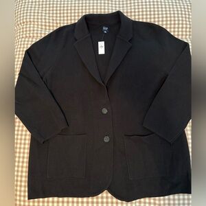 GAP Black NWT Sweater Blazer, XL